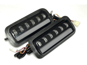Подфарник нива LED ваз 21213-21214 (6 линз + полоса) комплект WATT