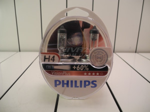 Лампочка (+60%)  h4 60w Philips