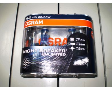 Лампочка (+110%)  h4 60/55w Night Breaker OSRAM
