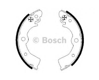 Колодка тормозная барабана ваз 2121-2101 задняя компл. Bosch Колодка тормозная барабана ваз 2121-2101 задняя компл. Bosch
